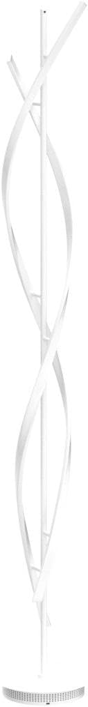 ADISUN 40W Modern Floor Lamp with Remote 60 inch Dimmable Floor Lamp for Bedroom Standing Lamp LED Floor Lamps for Living Room Dining Rooms Home Offices Lighting (White)