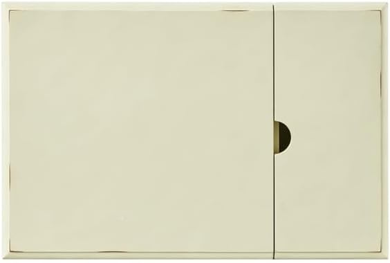 Martin Svensson Home Elegant Chairside End Table with Power, Antique Cream White