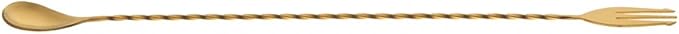 Barfly Fork Bar Spoon, End 15 3/4" (40 cm), Gold