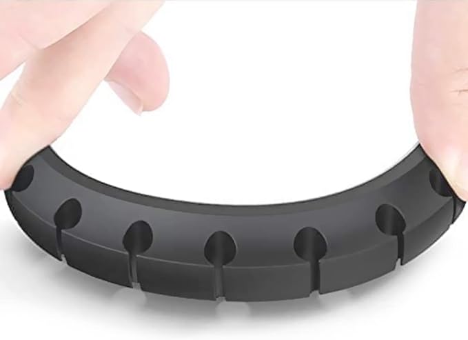 SOULWIT Cable Holder Clips, 3-Pack Cable Management Cord Organizer Clips Silicone Self Adhesive for Desktop USB Charging Cable Nightstand Power Cord Mouse Cable Wire PC Office Home