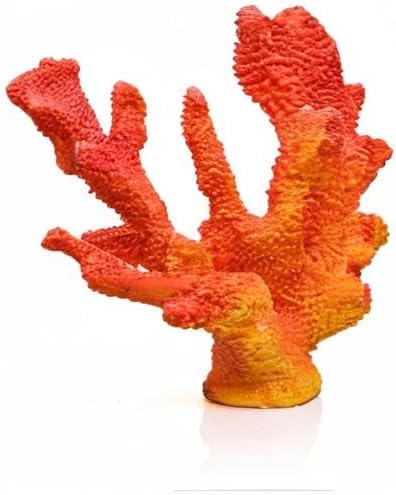 Accessoryway Orange Shades Artificial Beach Coral Coastal Decor Resin Statue Nautical Decorations Hawaiian Beach Home Bedroom Party Centerpieces for Tables-8.2