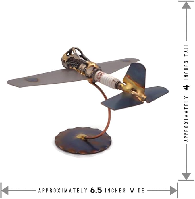 Zero Collectible Handmade Metal Art Figurine, Desk Accessories, Trophy, Boss Gift, Home Office Décor, Aircraft
