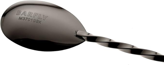 Barfly Bar Spoon with Muddler 15 3/4" (40.0 cm), (40 cm), Gun Metal Black