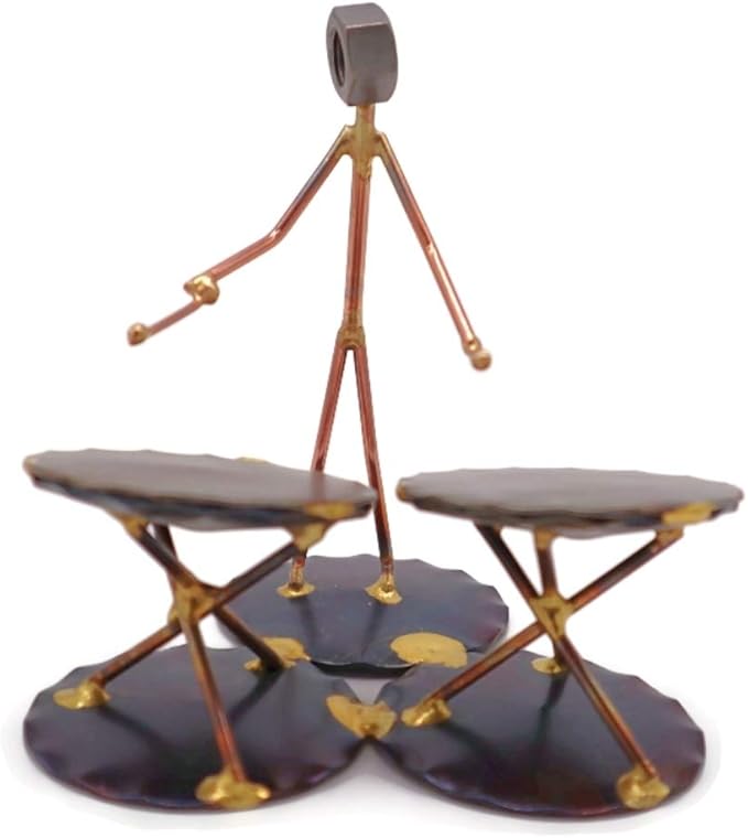 Timpani Drum Collectible Handmade Metal Art Figurine, Desk Accessories, Trophy, Band, Office Décor, Band, Musical Instrument