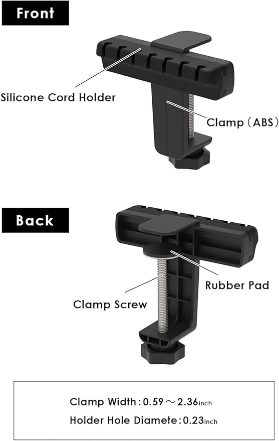 ROUNDS Clamp cCble Holder Cord Organizer Cable Clips Stable Fixation That Will not Come Off