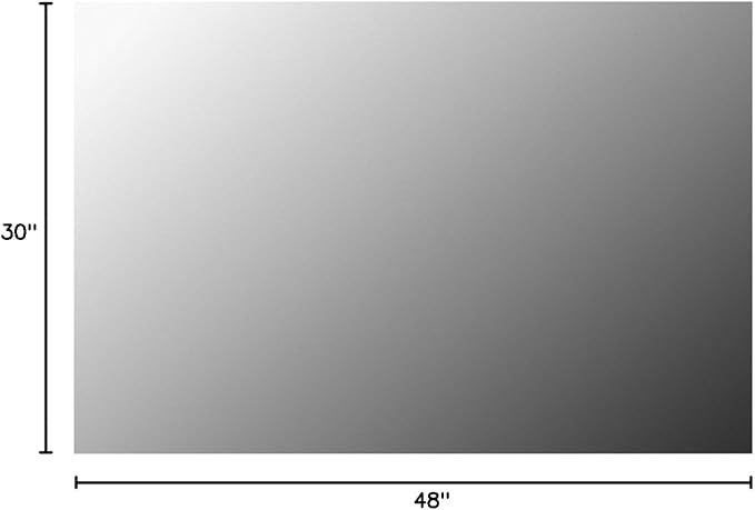 Mirrorons Frameless Mirror, Wall Mirror 48" x 30", Modern Bathroom Mirrors for Wall with Polished Edge, Hangs Horizontally or Vertically. Upgraded Shatterproof Mirror, Entryways, Bathroom, Gym.