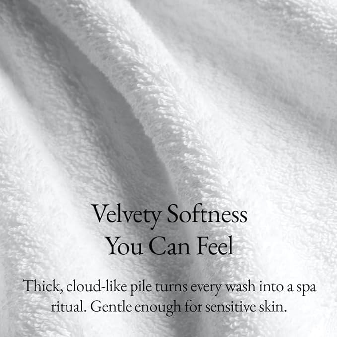 Italic Ultraplush 100% Australian Cotton Hand Towels - Set of 2 Luxury Hand Towels, Ultra Soft and Highly Absorbent 800GSM Towels for Bathroom,Shower, Hotel, and Spa (White)