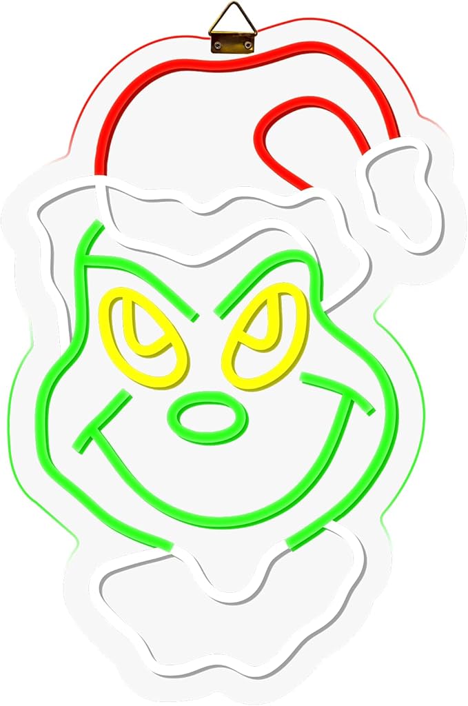 Christmas Neon Sign Cartoon Christmas Neon Light Sign immable LED Signs for Wall Light Up Signs for Home Party Neon Wall Light Decor Xmas Gift