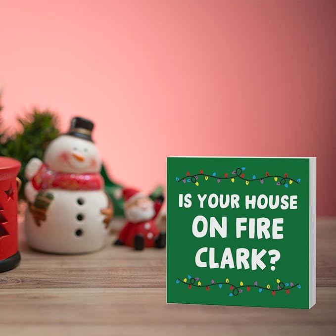 Christmas Vacation Decorations Xmas Holiday Vacation Merchandise Gifts Decor Cute Thanksgiving Xmas Home Office Kitchen Bathroom Decor 5 x 5 inches