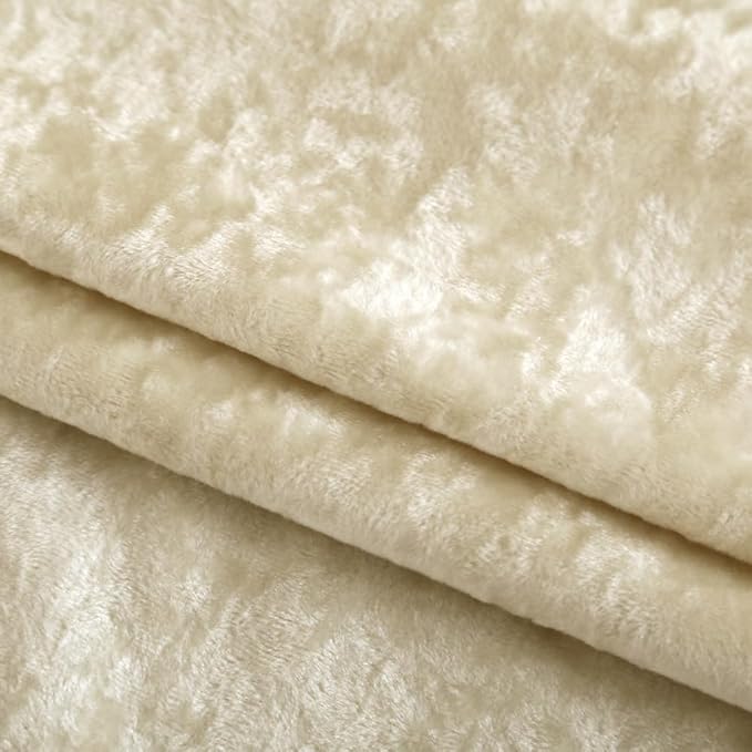 Blackout Curtains Soft Luxury Velvet Curtains for Bedroom Nursery Patio Doors Back Tab Rod Pocket 2 Panels Drapes Curtains for Living Room,52 by 84Inch, White