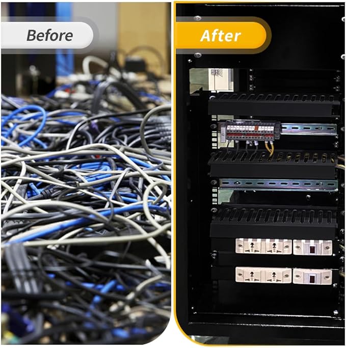 Cable Raceway, 95" Open Slot Cable Management Kit with Upgraded Snap Structure,Wire Cover Cord Hider for Under Desk&Industrial Network/PC/TVs- 23.6" X 1.97" X 2.4" X 4PCS (LWH,Black)