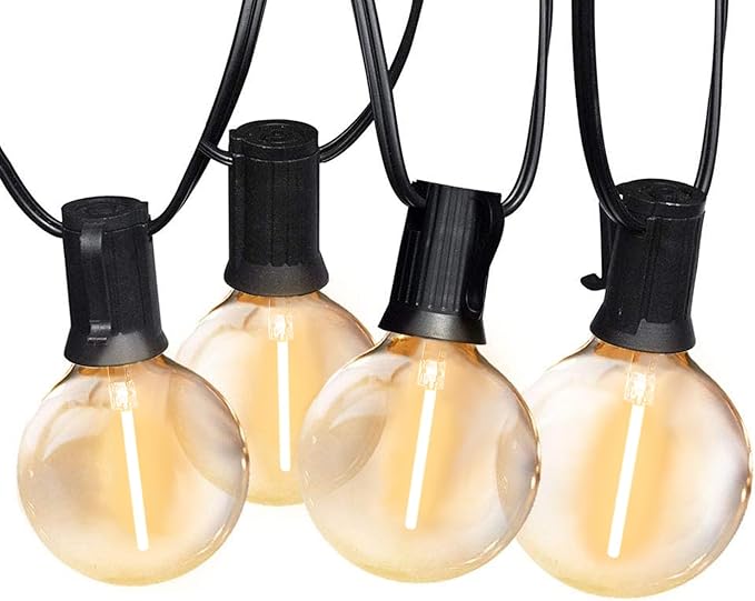 SUNTHIN Outdoor String Lights, 192FT(4x48FT) Patio Lights with G40 Shatterproof LED Bulbs, Hanging String Lights for Outside Backyard, Porch, Deck, Party, Garden