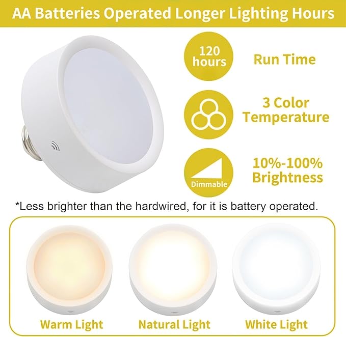 Battery Operated Wall Sconces Set of 2,Gold Wireless Sconce Wall Lighting with Remote Control Indoor,E26 Base Modern Led Wall Lamp Fixtures for Bedroom Living Room Hallway Corridor Porc