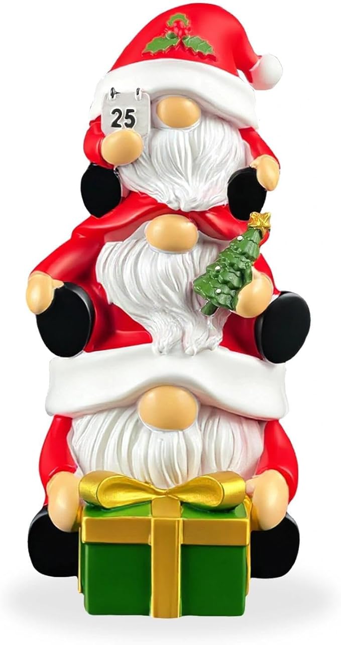 Christmas Gnomes Decorations, Winter Gnome for Indoor Home Table Decor, Cute Christmas Figurines Make Thoughtful Gifts for Family or Friends, Symbolizing Good Luck and Happiness