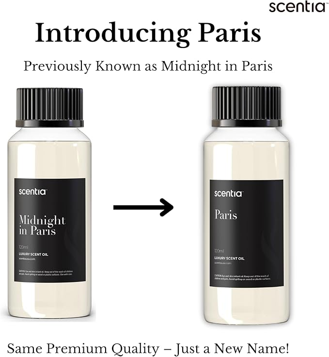 Scentia Hotel Diffuser Oil Inspired by The Hotel Costes Paris Scent - 50 mL 1.69 fl oz - Fragrance Oil Blend Rose,Clove &Sandalwood for Aromatherapy Diffuser & Humidifiers -Paris
