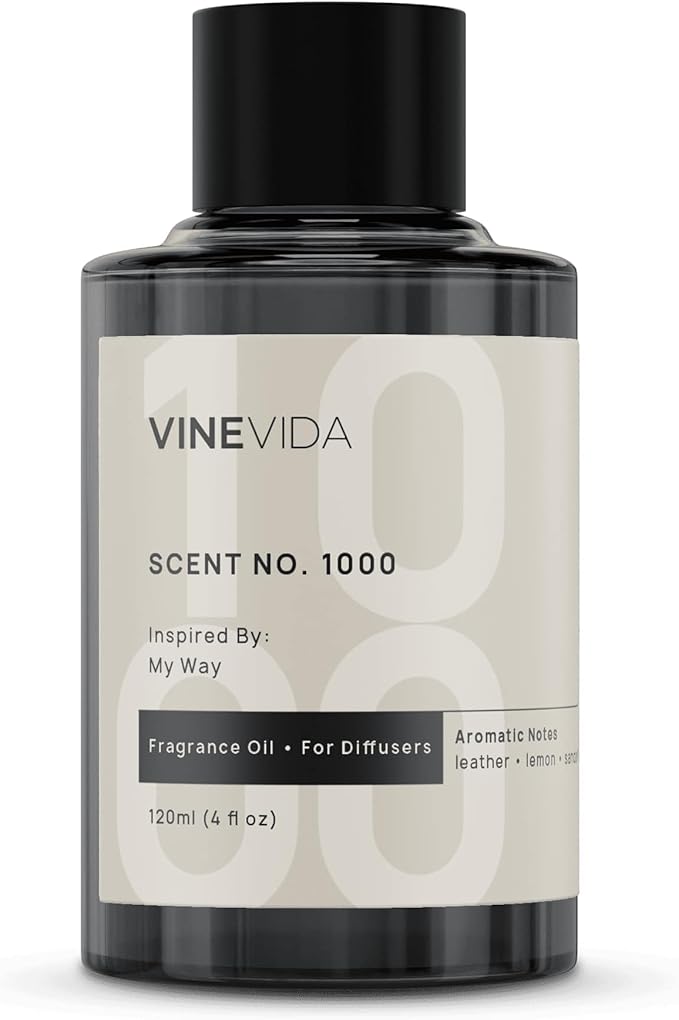 VINEVIDA (4oz) Hotel Fragrance Diffuser Oil - Hotel Scents Diffusers for Home - Cold Air Diffuser Oil - Hotel Scent Essential Oil - Scent No.1000 Inspired by My Way