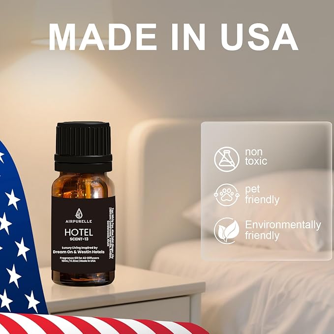 Luxury Diffuser Oil – Crisp White Tea, Lily & Warm Sandalwood Aromatherapy Premium Fragrance Oil for Ultrasonic and Waterless Diffusers 2‑Pack (2 × 0.34 fl oz)-“Dream On”Scent