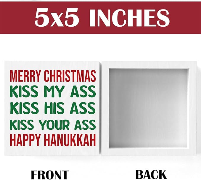 Novelty Christmas Holiday Decorations Christmas Vacation Sign Christmas Vacation Movie Decor Xmas Vacation Sign Merry Xmas Sign Decor 5 x 5 Inch
