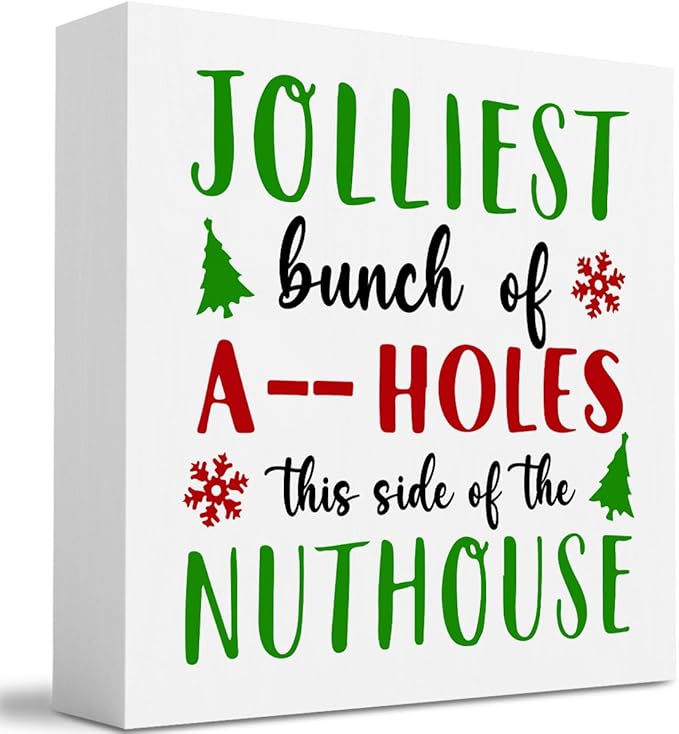 Christmas Vacation Holiday Decorations Christmas Vacation Merchandise Gifts Funny Thanksgiving Xmas Home Office Kitchen Bathroom Decor 5 x 5 inch