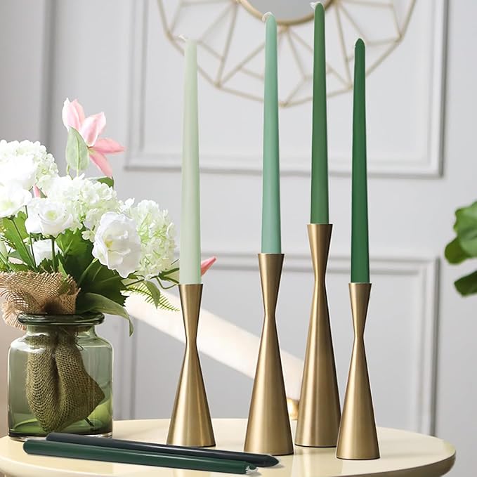 12 Inch Taper Candles 6 Pcs Unscented, Smokeless, Dripless Long Tapered Candlesticks Candles for Christmas Birthday Dinner Wedding Party Home Decor