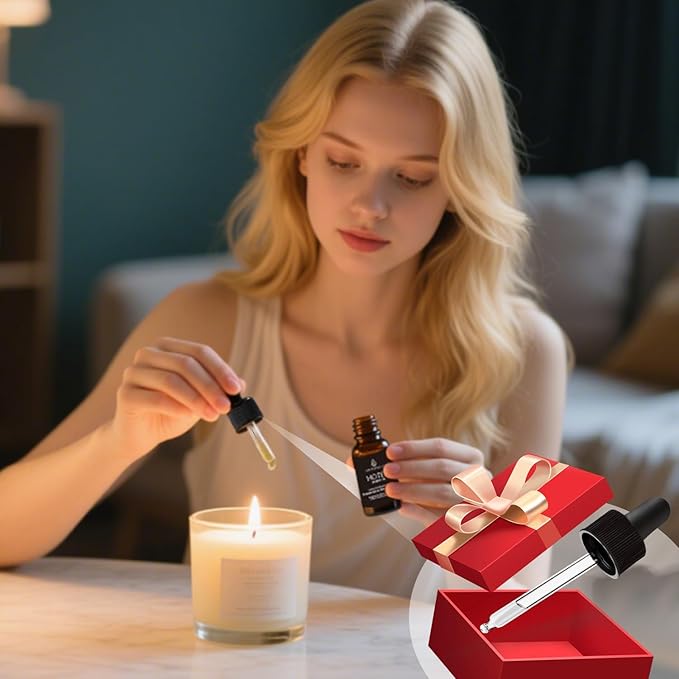 Luxury Diffuser Oil – Crisp White Tea, Lily & Warm Sandalwood Aromatherapy Premium Fragrance Oil for Ultrasonic and Waterless Diffusers 2‑Pack (2 × 0.34 fl oz)-“Dream On”Scent