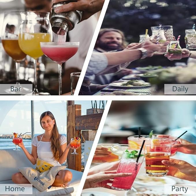 Zrorgons Stainless Steel Cocktail Shaker - Classic Martini Mixer with Built-in Strainer, Perfect for Home Bar or Bartender Gift - Compact and Portable 25oz (750ml) Size for Single Martinis