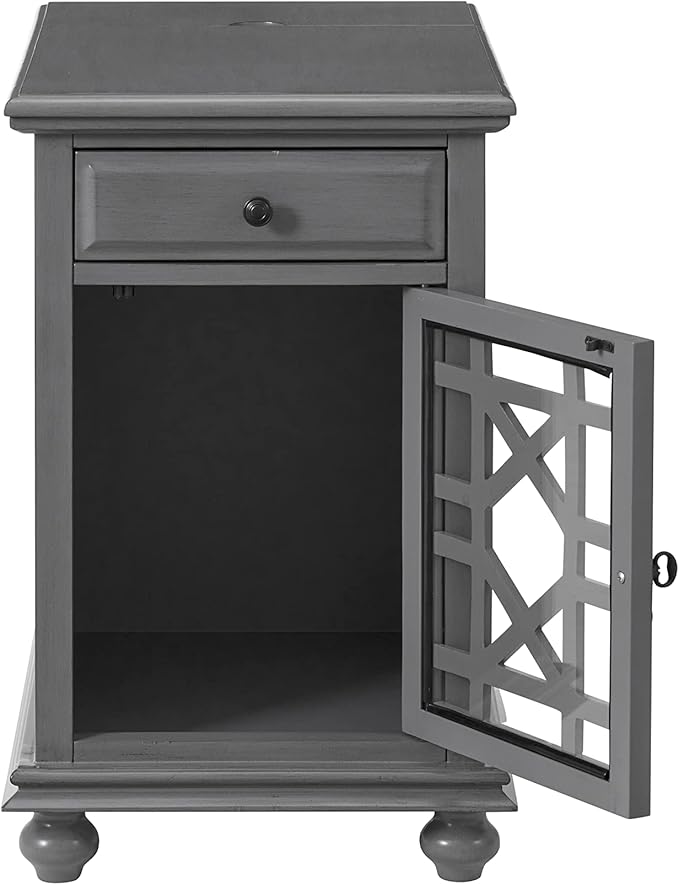 Martin Svensson Home Elegant, Grey Chairside End Table (810078)