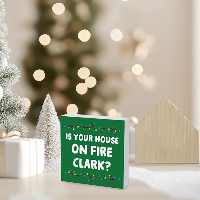 Christmas Vacation Decorations Xmas Holiday Vacation Merchandise Gifts Decor Cute Thanksgiving Xmas Home Office Kitchen Bathroom Decor 5 x 5 inches