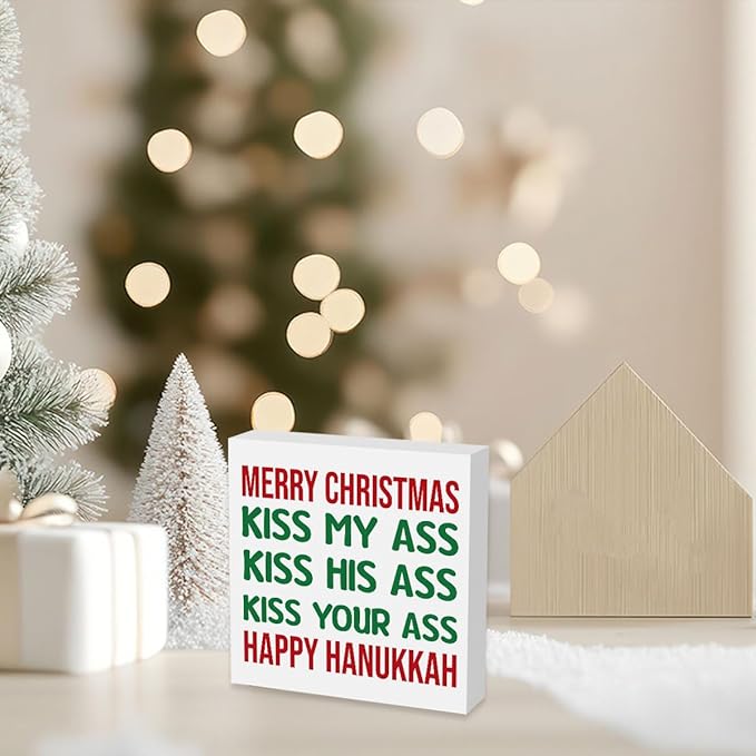 Novelty Christmas Holiday Decorations Christmas Vacation Sign Christmas Vacation Movie Decor Xmas Vacation Sign Merry Xmas Sign Decor 5 x 5 Inch