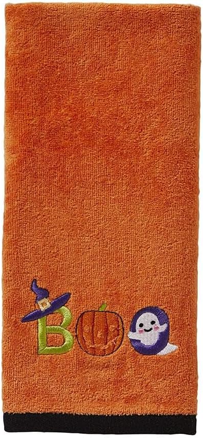SKL Home Halloween Boo Hand Towel Set for Bath/Kitchen/Bar & Gift, 2 Count