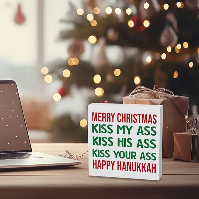 Novelty Christmas Holiday Decorations Christmas Vacation Sign Christmas Vacation Movie Decor Xmas Vacation Sign Merry Xmas Sign Decor 5 x 5 Inch