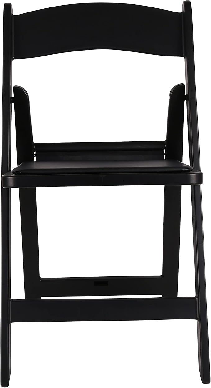 BTEXPERT Resin Folding Chair Vinyl Padded Seat Indoor Outdoor Lightweight Set for Home Event Party Picnic Kitchen Dining Church School Weddings