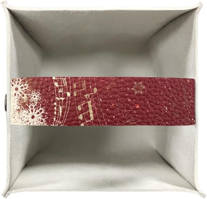 Christmas Tree Tissue Box Holder Square Tissue Holder Organizer Modern Napkin Cover for Bedroom Dresser Night Stand Office Desk PU Leather Decor