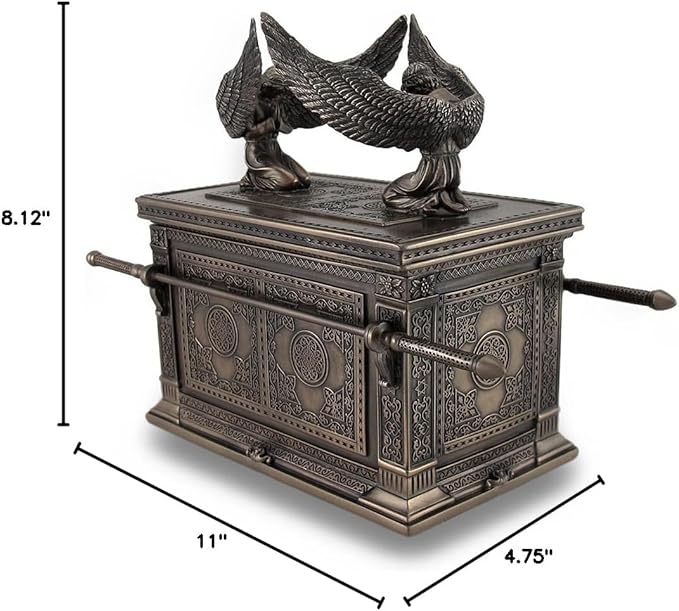 Stunning Bronze Finished Ark of The Covenant Trinket Box