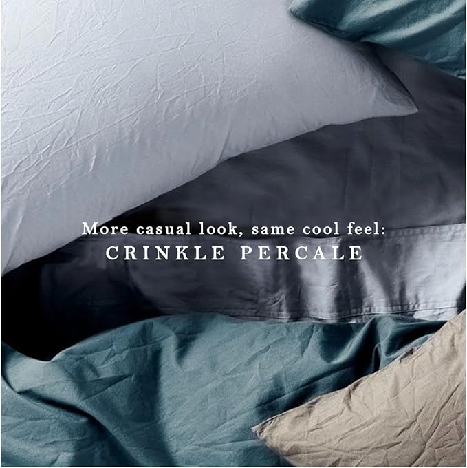 100% Egyptian Cotton Percale Pillow Cases Set - Luxurious 400 Thread Count, Breathable & Skin-Friendly Percale Pillow Cases - Softer After Each Wash - Oeko-TEX Certified – Percale Pillow Cases