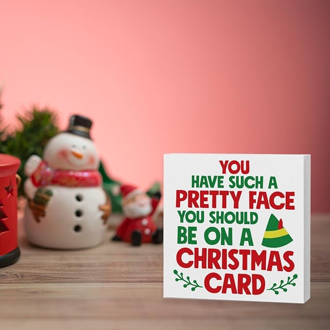 Christmas Vacation Holiday Decorations Xmas Vacation Movie Decor FunnyThanksgiving Xmas Home Office Kitchen Bathroom Decor 5 x 5 inches