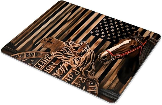 Horse, National Flag Mouse pad Customized Mousepad Non-Slip Rubber Base Mouse Pads for Computers Laptop Office Desk Accessories Mouse pad