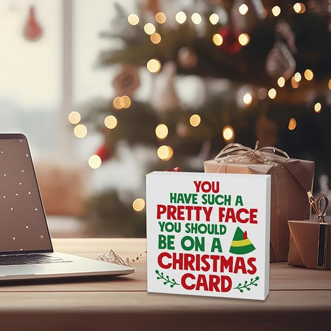 Christmas Vacation Holiday Decorations Xmas Vacation Movie Decor FunnyThanksgiving Xmas Home Office Kitchen Bathroom Decor 5 x 5 inches