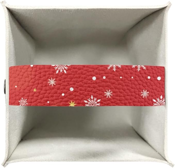 Christmas Tissue Box Cover Square Facial Tissue Holder Storage for Bedroom Bathroom Night Stand Car Santa Claus Snowman Modern Home Decorative with Buttons Napkin Case Covers