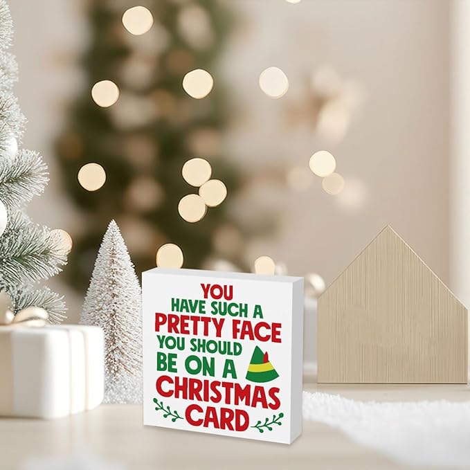 Christmas Vacation Holiday Decorations Xmas Vacation Movie Decor FunnyThanksgiving Xmas Home Office Kitchen Bathroom Decor 5 x 5 inches