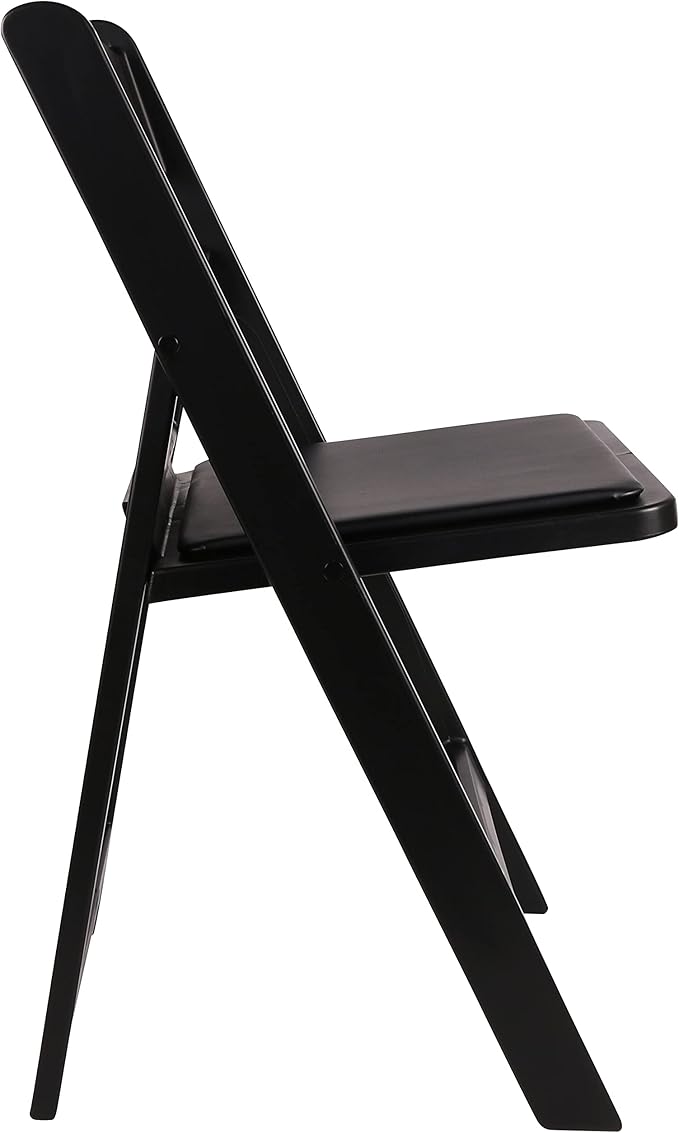 BTEXPERT Resin Folding Chair Vinyl Padded Seat Indoor Outdoor Lightweight Set for Home Event Party Picnic Kitchen Dining Church School Weddings