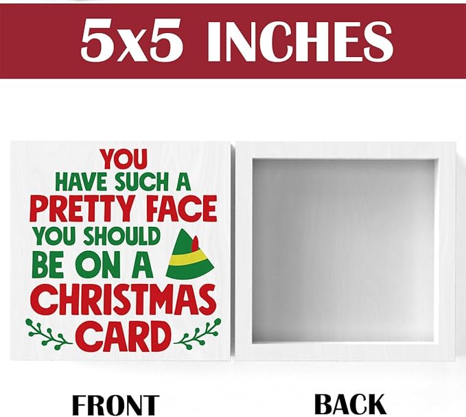 Christmas Vacation Holiday Decorations Xmas Vacation Movie Decor FunnyThanksgiving Xmas Home Office Kitchen Bathroom Decor 5 x 5 inches