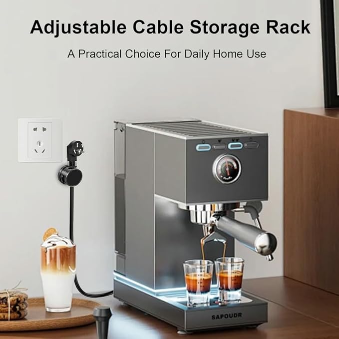 9 Pack Rotatable Magnetic Cord Organizer, Phone Cable Management, Desk Charger Cords Holder, No-Residue Adhesive Cables Clips for Kitchen, Office, Car, Nightstand(Black)