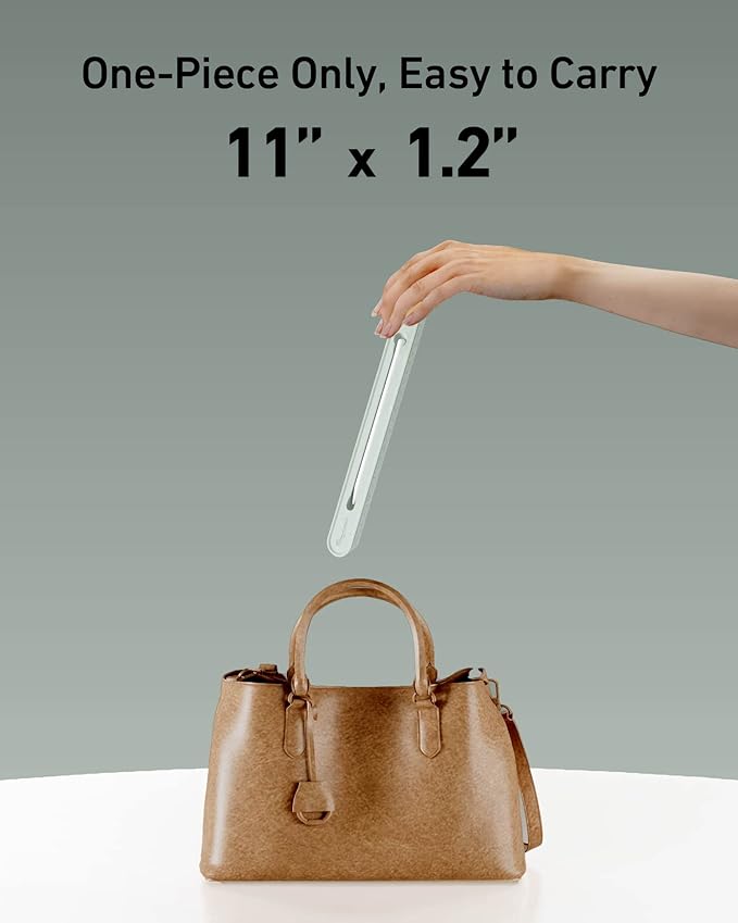 3 in 1 Silicone Laptop Stand, Keyboard Riser for Ergonomic Typing/Reading, Portable Laptop Cooling Stand, for Home Office School and Travel, Oval Base, Macaron Green