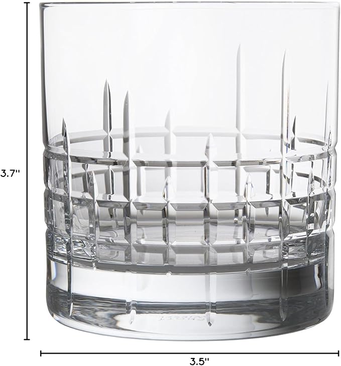 Schott Zwiesel Tritan Crystal Glass Distil Barware Collection Aberdeen DOF Old Fashioned Cocktail Glasses (Set of 6), 13.5 oz, Clear