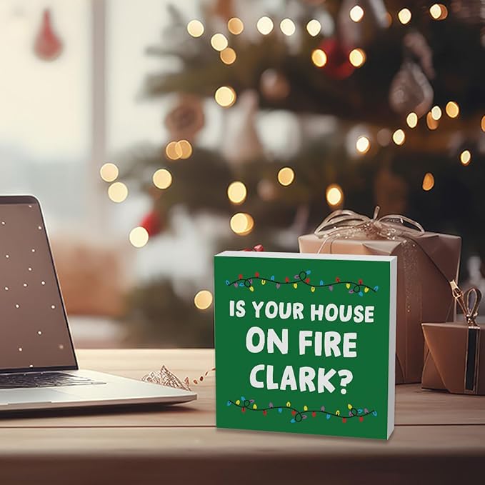 Christmas Vacation Decorations Xmas Holiday Vacation Merchandise Gifts Decor Cute Thanksgiving Xmas Home Office Kitchen Bathroom Decor 5 x 5 inches