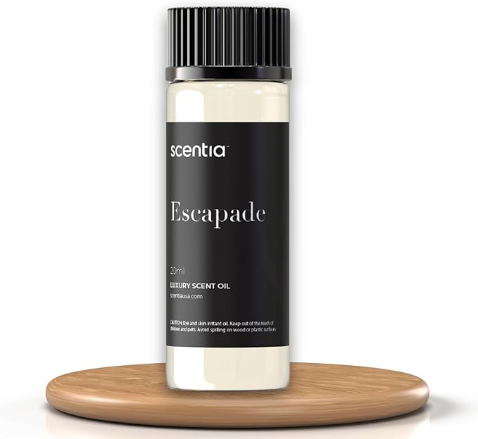 Scentia Hotel Diffuser Oil Inspired by 5-Star Hotel Scent - 20 mL 0.67 fl oz - Aromatherapy Fragrance Oil Inspired by 5 Star Hotel - Escapade