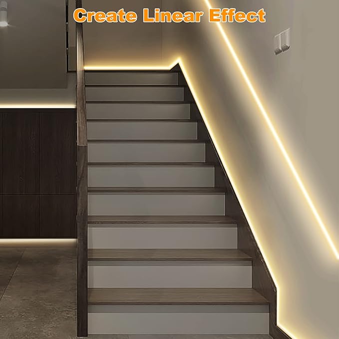 Smart White COB Led Strip Light with App and Remote, 16.4ft 4000K WiFi Bright COB Light Strip Compatible with Alexa Google, Dimmable Indoor COB Led Lights for Mirror, Room, Cabinet, Kitchen