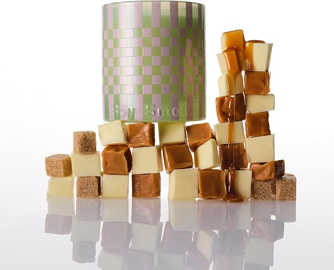 Boy Smells Salty Caramel Large Candle – Warm Holiday Candle with Clove, Brown Sugar & Sea Salt – Long Burn Soy Wax Candle – 27oz