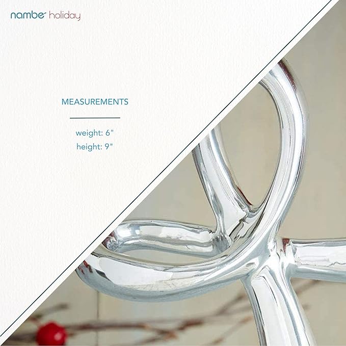 Nambé Sculptural Standing Cross – Religious Holiday Decoration, Spiritual Accent for Mantels, Tables, or Shelves, Collectible Nambé Alloy Design for Elegant Christmas Home Decor